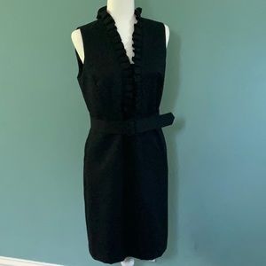 J McLaughlin ruffle sleeveless dress Like New!